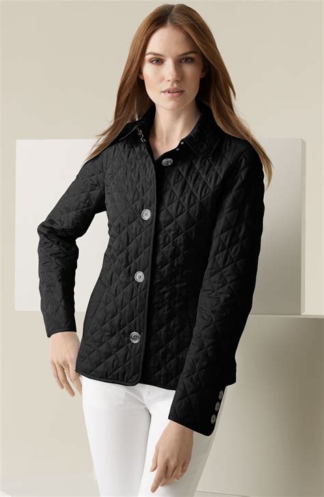 burberry black label vintage short coat jacket|ladies quilted black Burberry jacket.